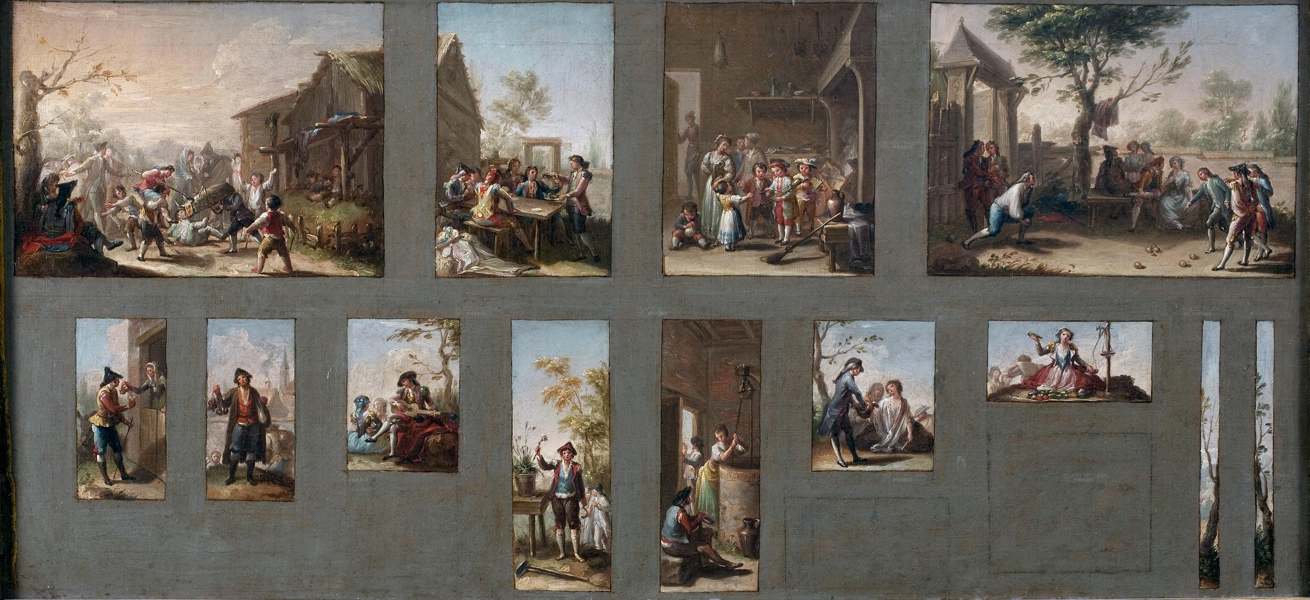 Treize croquis pour Tapestry Cartoons - Francisco Bayeu - Alpha Reproduction