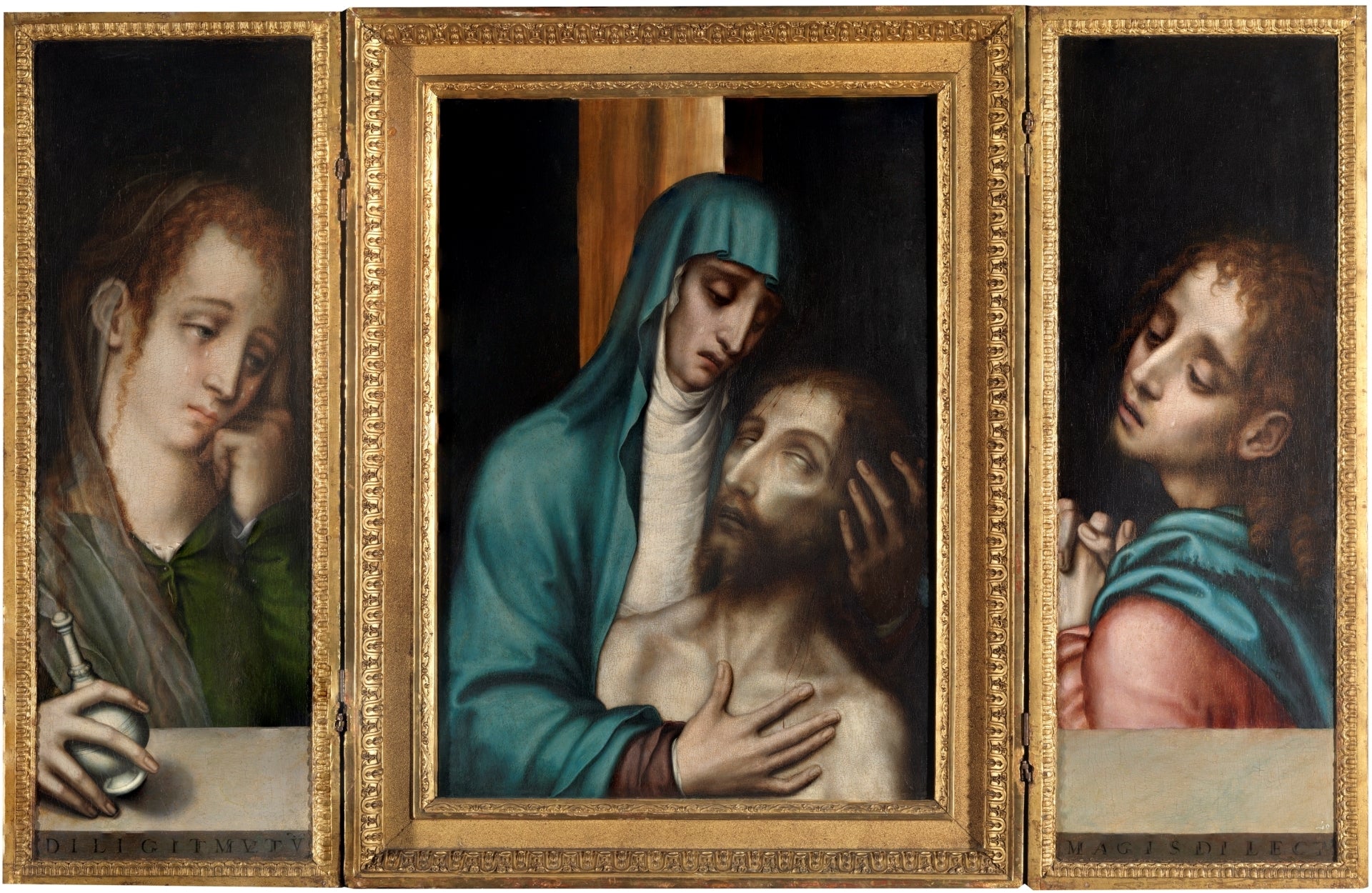Triptyque de la Pietà Saint Jean et Sainte Marie-Madeleine - Luis de Morales - Alpha Reproduction