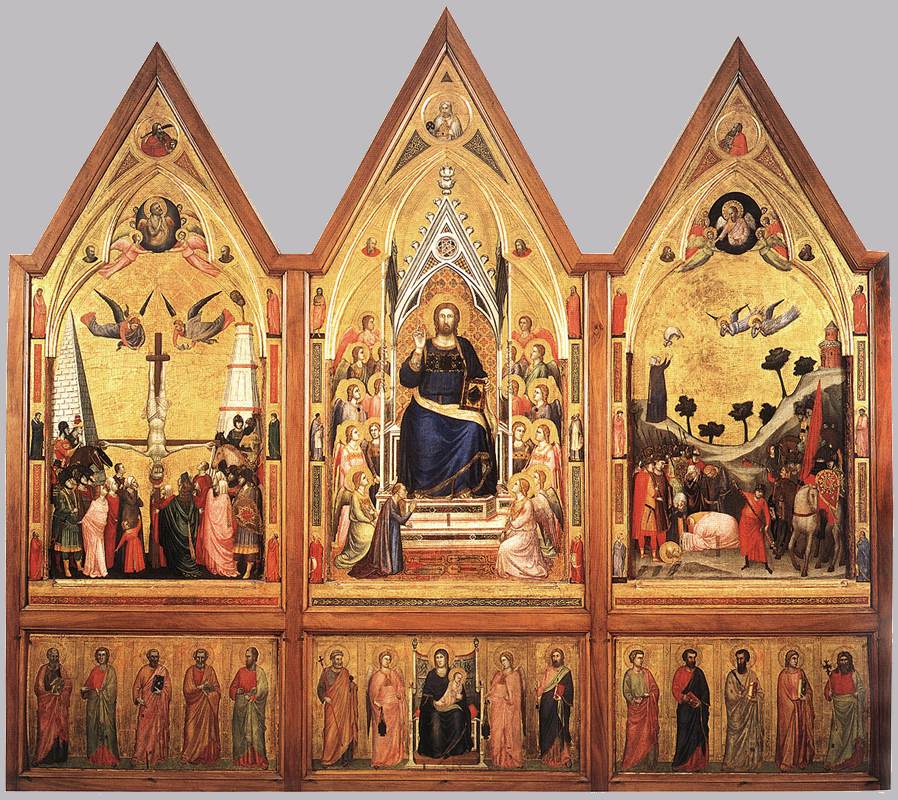 Reproduction du Triptyque Stefaneschi de Giotto