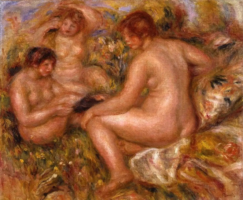 שלושה רוחצים - פייר-אוגוסט רנואר