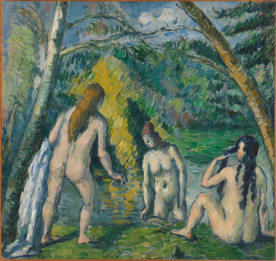 שלוש המתרחצות - פול סזאן