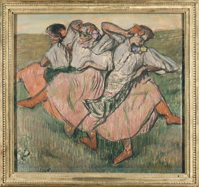 שלושה רקדנים רוסיים - אדגר דגה