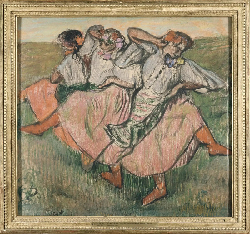 שלושה רקדנים רוסיים - אדגר דגה
