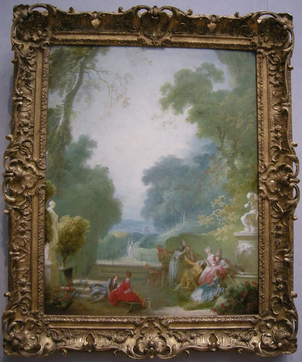 Un jeu de coques chaudes - Jean-Honoré Fragonard image 1 tableau peint à l’huile sur toile