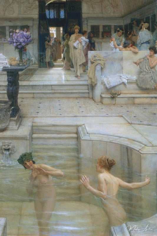 Une coutume préférée - Lawrence Alma-Tadema - Reproductions de tableaux et peintures haut de gamme