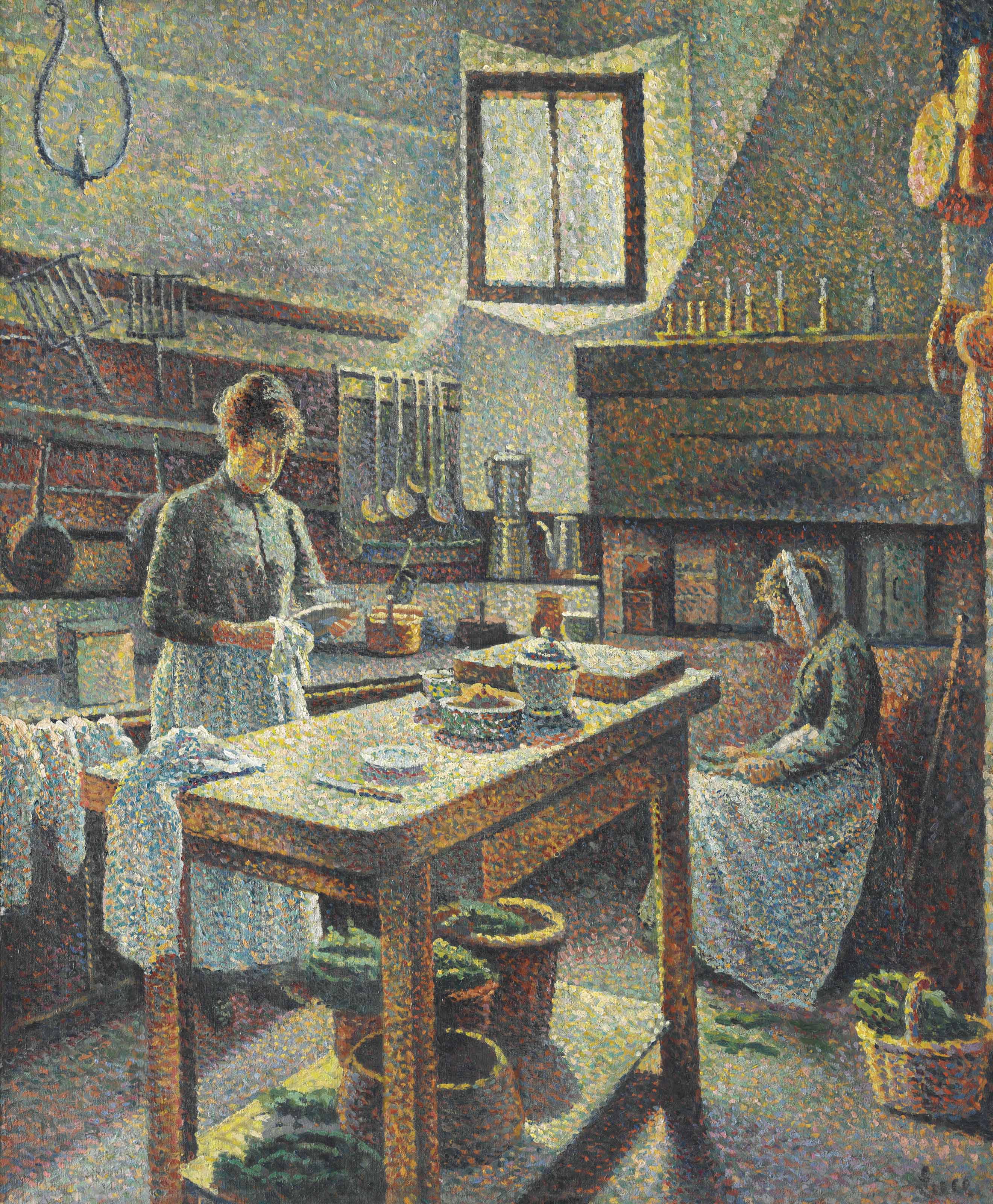 Une Cuisine - Maximilien Luce - Alpha Reproduction