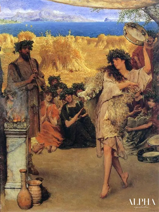 Une fête des moissons - Lawrence Alma-Tadema Reproductions de tableaux à la peinture à l’huile