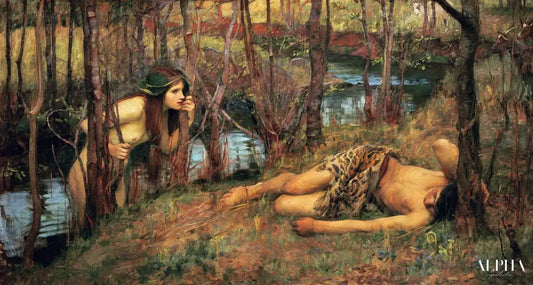 Une Naïade - John William Waterhouse Reproductions de tableaux à la peinture à l’huile