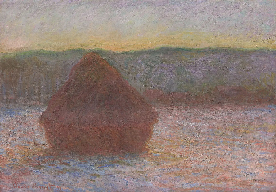 ערימת חיטה (ארוחת בוקר, שקיעת שמש) - Claude Monet
