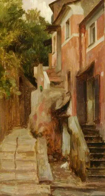 Une rue de Lerici Italie - Frederic Leighton - Alpha Reproduction