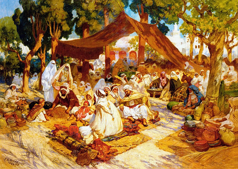 ערב התכנסות במחנה אלג'יראי - פרדריק ארתור ברידגמן