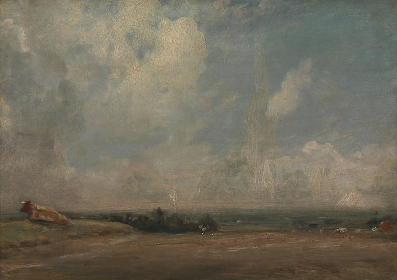 נוף מ-Hampstead Heath (?) - ג'ון קונסטבל
