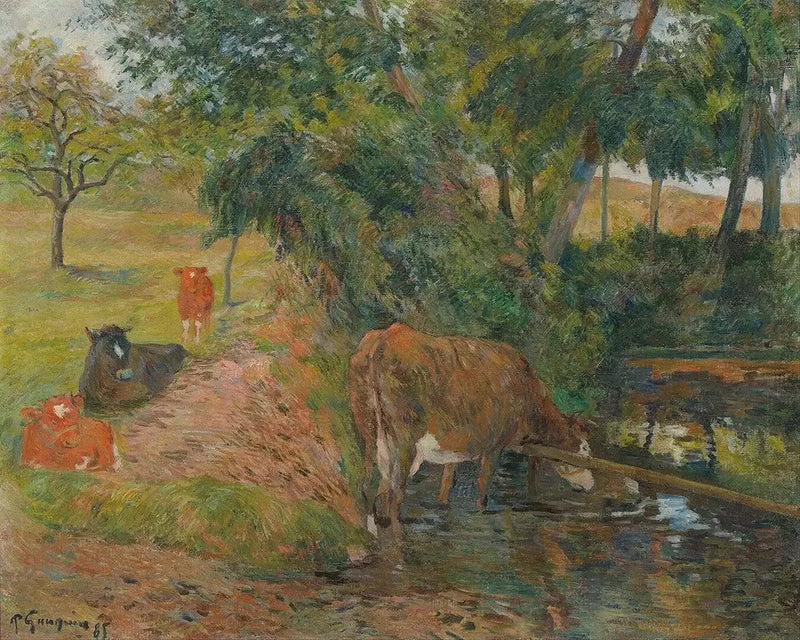 פרות ליד דיייפ, או פרות במנוחה - פול גוגן