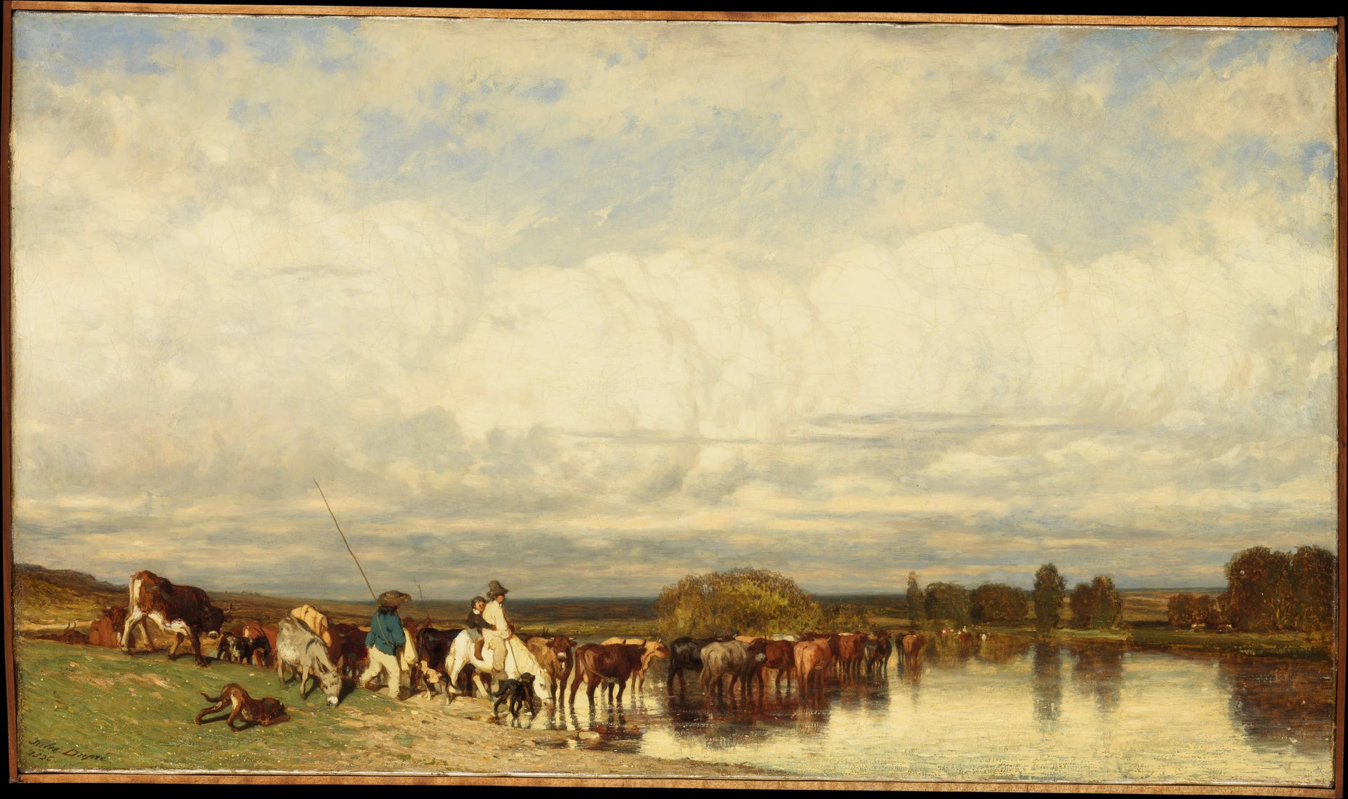 Vaches traversant un gué - Jules Dupré