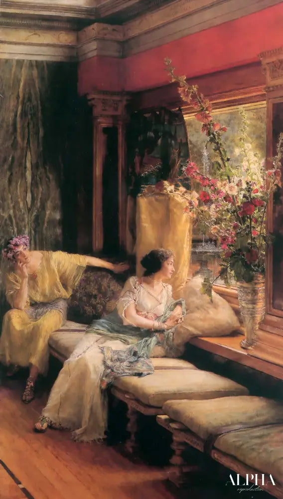 Vaines fréquentations - Lawrence Alma-Tadema Reproductions de tableaux à la peinture à l’huile