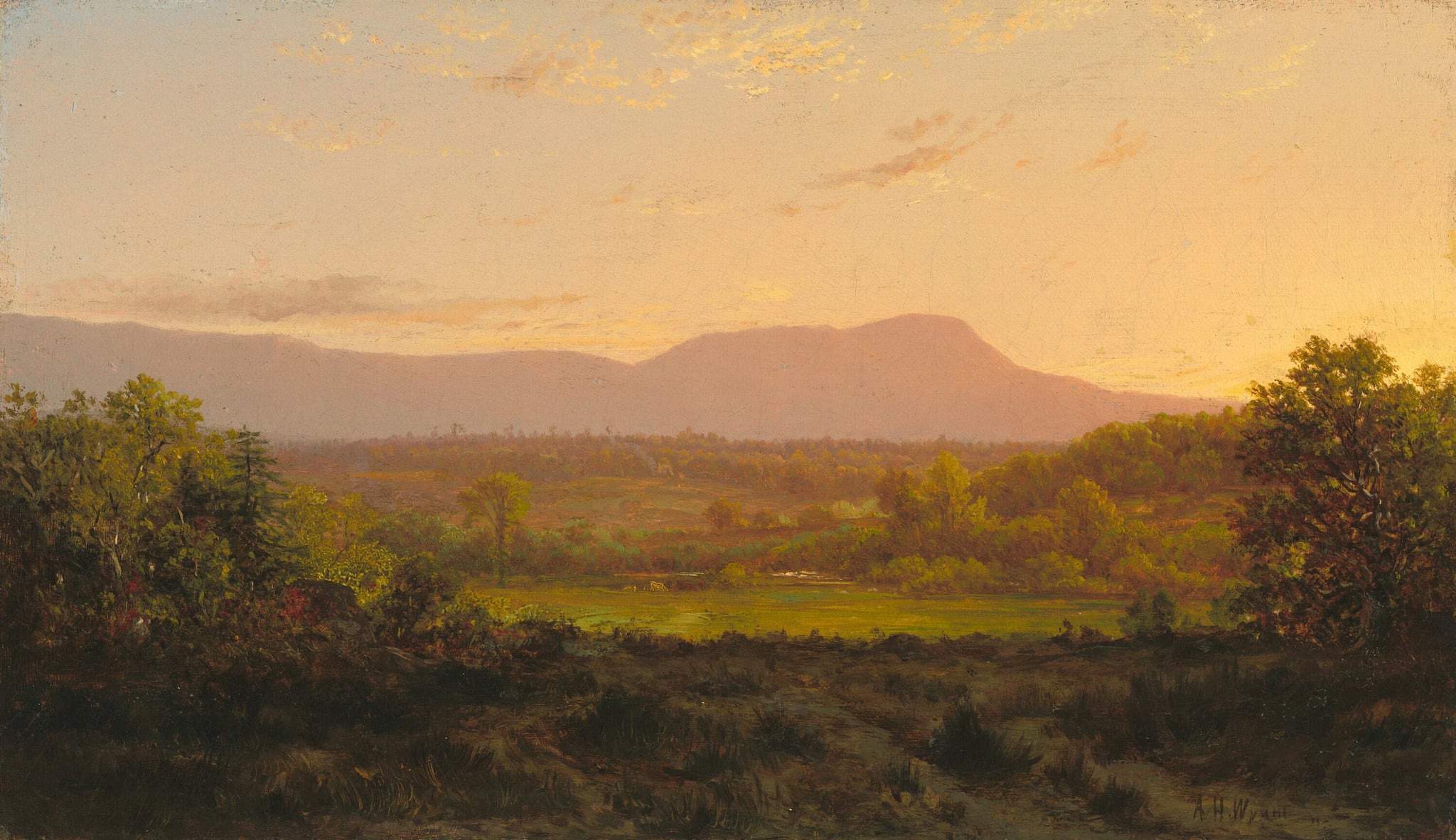 Vallée paisible - Alexander Helwig Wyant