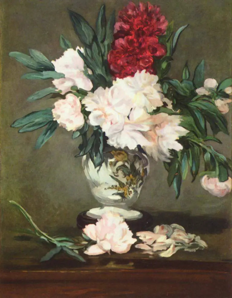 vase של פיוונים על רגל - אדואר מנא