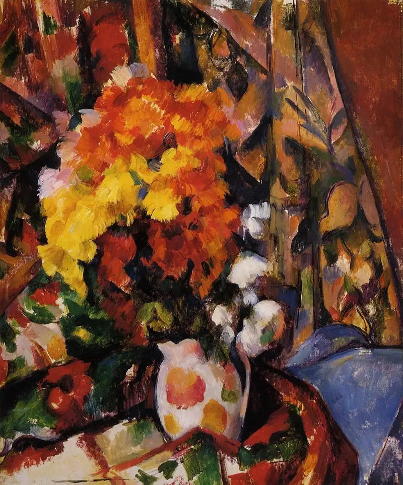 vase פרחוני - פול סזאן