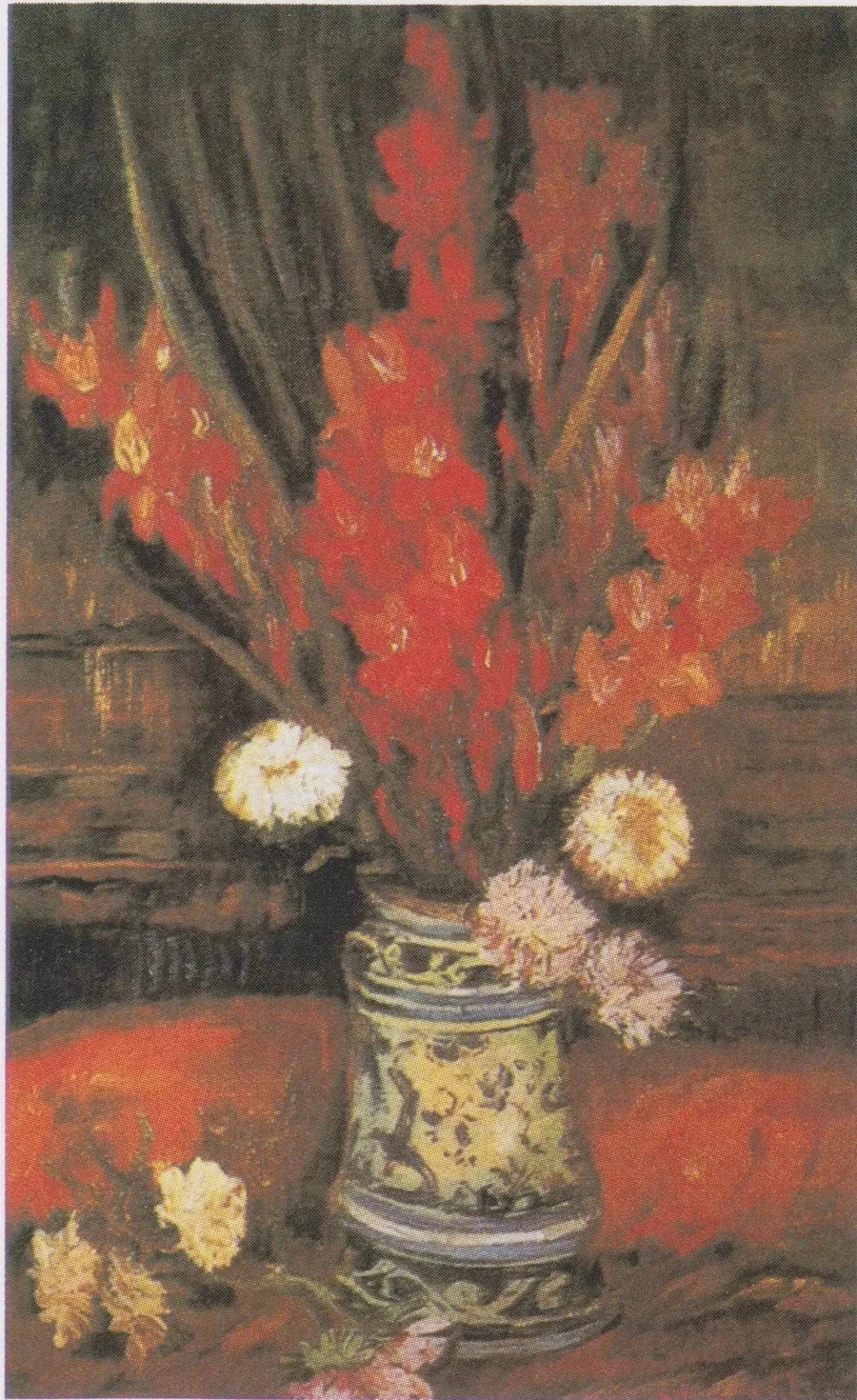 אגרטל עם גלדיולות אדומות - Vincent van Gogh