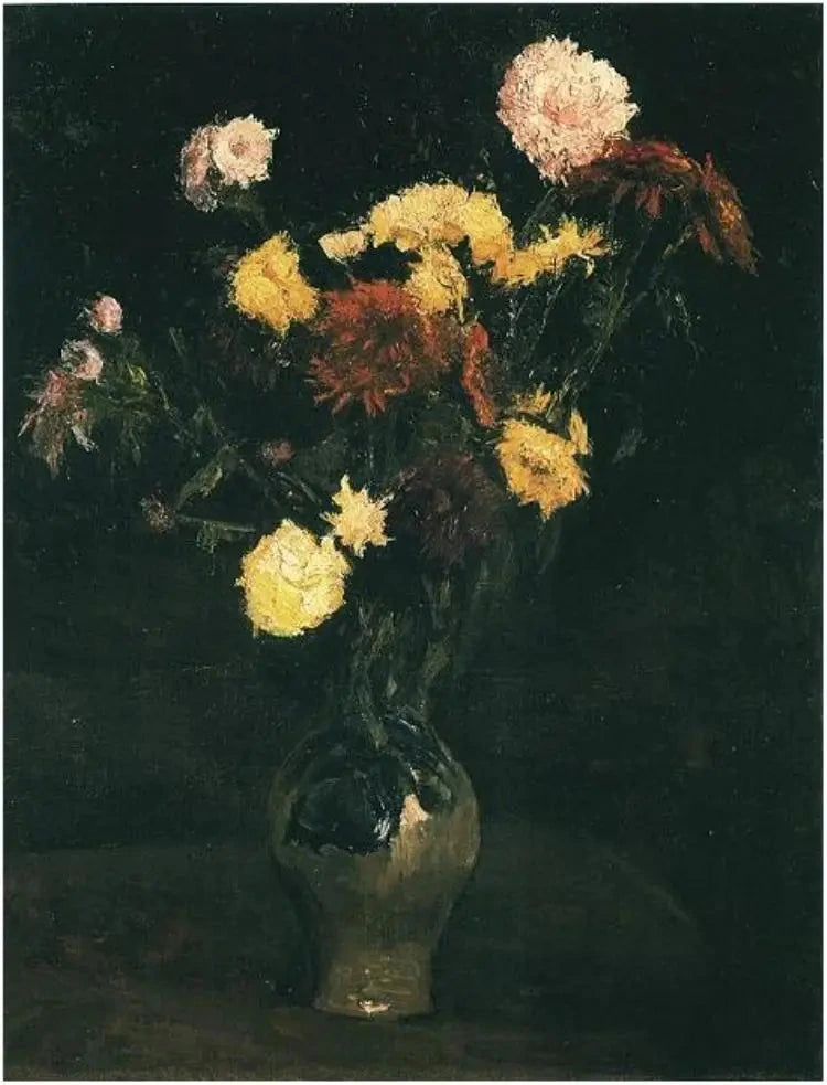 אגרטל עם איילטים וזיניה - Vincent van Gogh