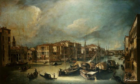 Venise, Canale Grande / Canaletto de Giovanni Antonio Canal - Reproductions de tableaux et peintures haut de gamme