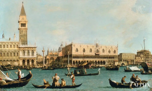 Venise depuis le Bacino - Giovanni Antonio Canal - Reproductions de tableaux et peintures haut de gamme