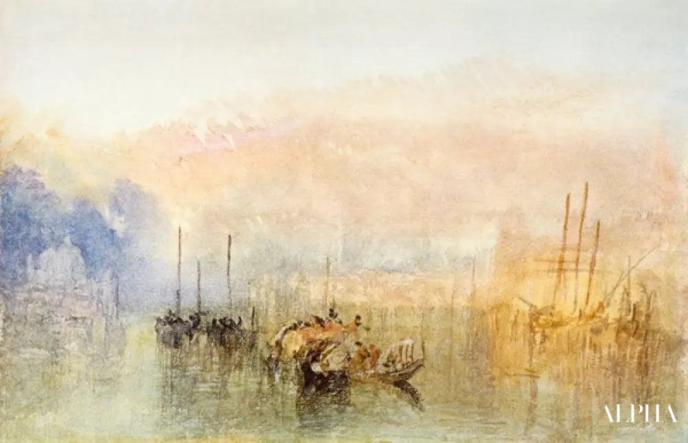 Venise entrée du Grand Canal - William Turner - Reproductions de tableaux et peintures haut de gamme