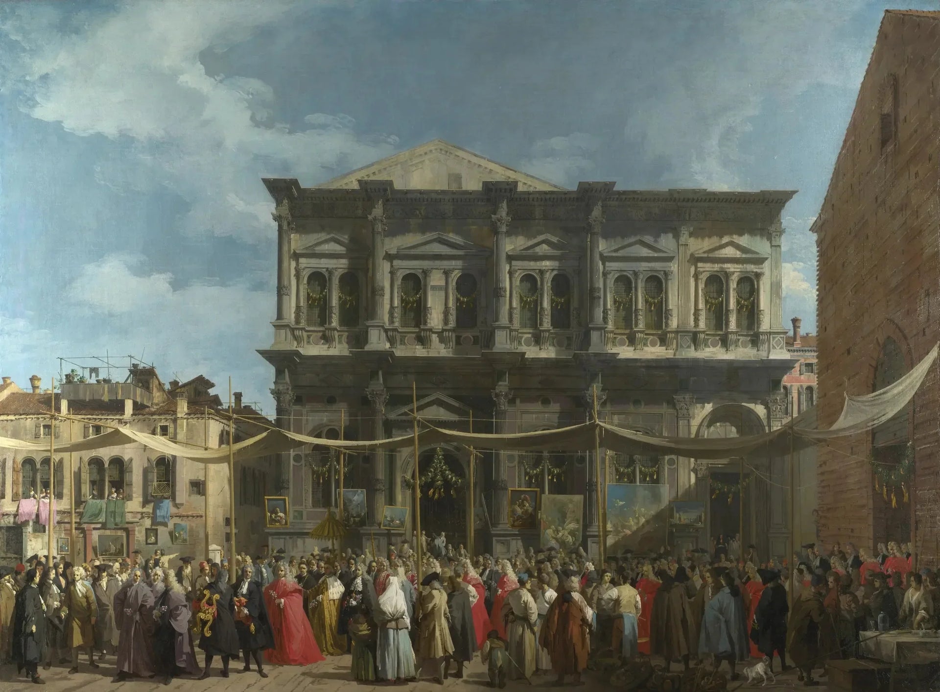 Venise : Jour de la Saint Roch - Canaletto image 1 reproduction artisanale de tableau