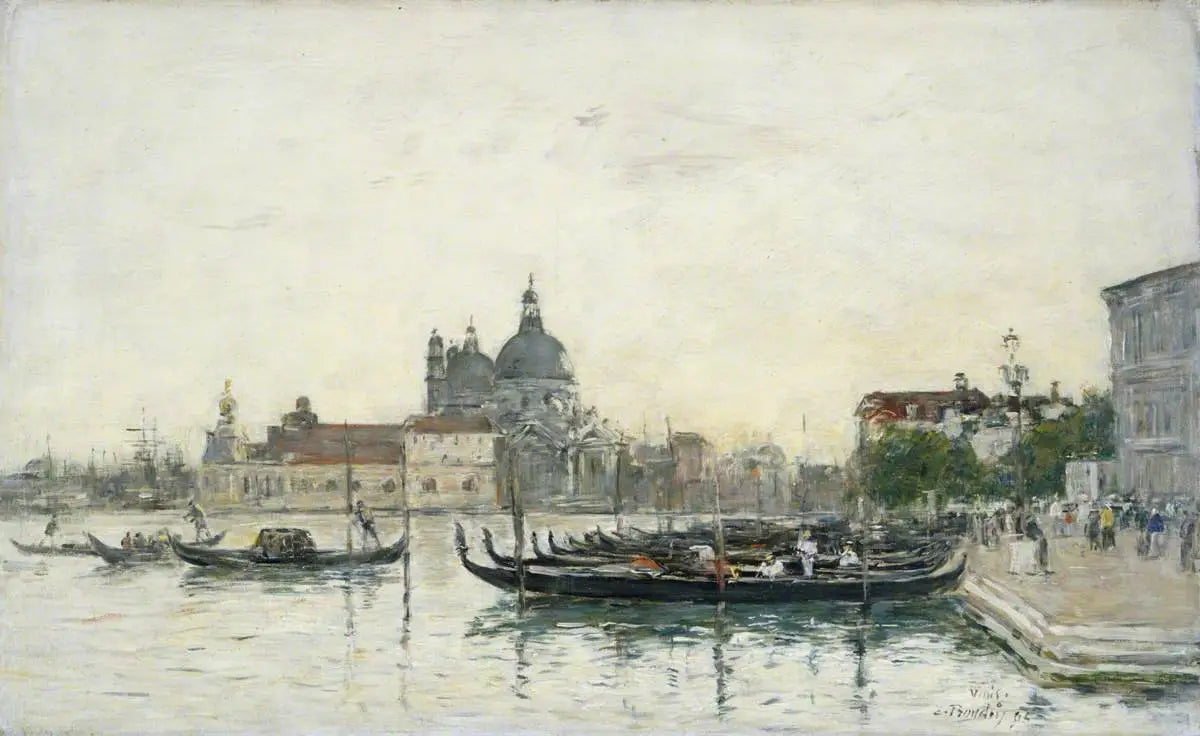 Venise, le Molo - Eugène Boudin image 1 reproduction de peinture à l’huile