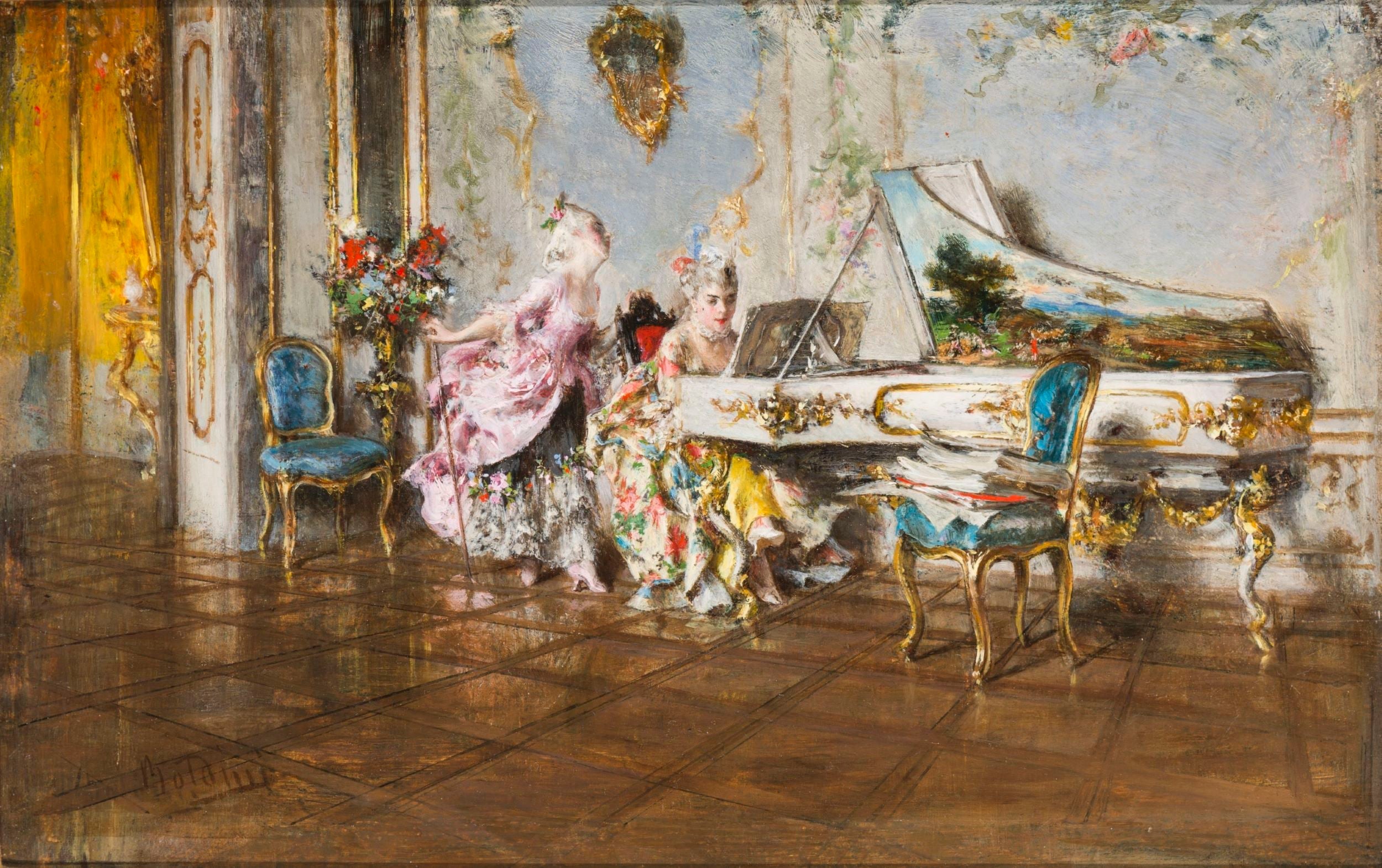Vieille chanson (II) - Giovanni Boldini - Alpha Reproduction