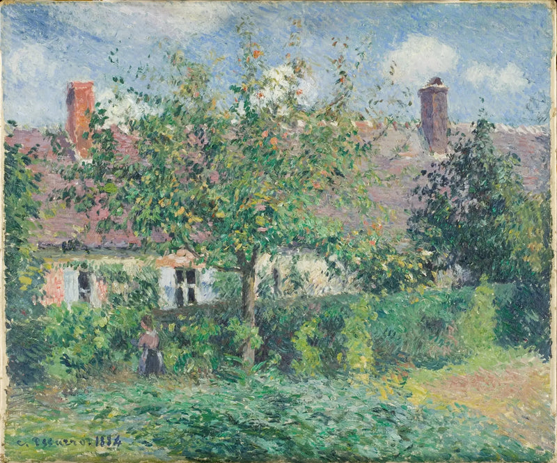 בתים ישנים באראני, מאת קמיל פיסארו, 1884 - קמיל פיסארו