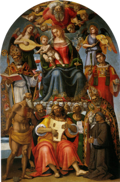 Vierge à l’Enfant avec des saints - Luca Signorelli - Alpha Reproduction