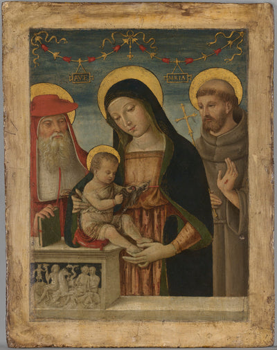 Vierge à l’Enfant avec saint Jérôme et saint François d’Assise - Pinturicchio - Alpha Reproduction