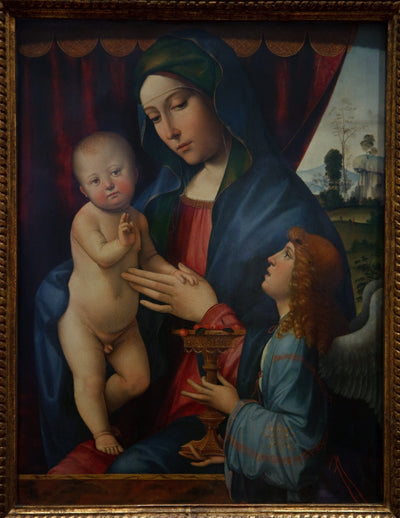 Vierge à l’Enfant avec un ange - Francesco Francia - Alpha Reproduction