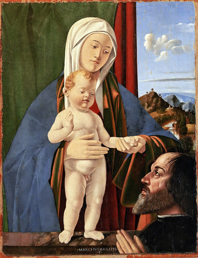 Vierge à l’enfant avec un donateur - Marco Basaiti - Alpha Reproduction