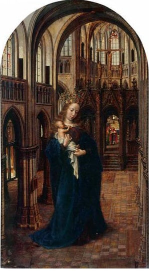 Vierge et Enfant dans l’Église - Jan Gossaert - Alpha Reproduction