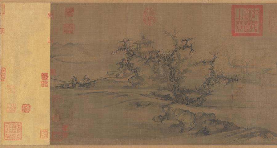 Vieux arbres, distance plane, Guo Xi