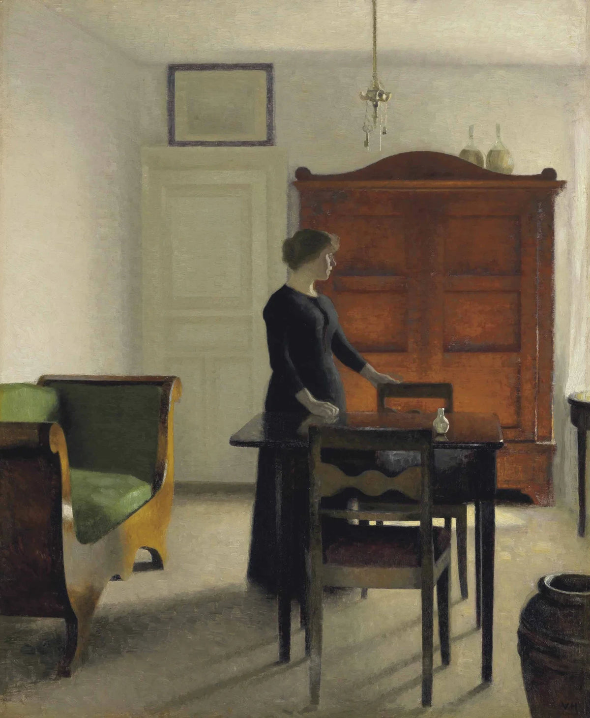 הסלון, 1897 - Vilhelm Hammershøi
