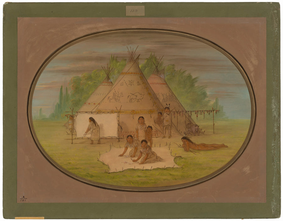 Village de Cheyenne - George Catlin