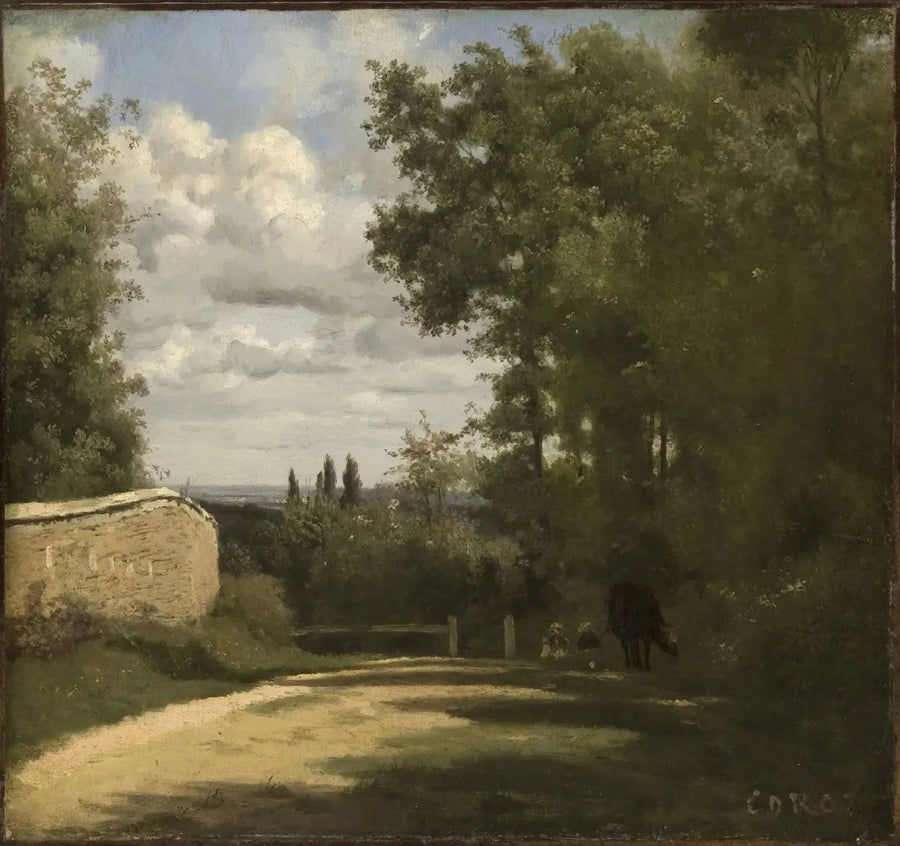 ויל ד'אבראי, דרך מוקפת בחומה leading לבריכות - ז'אן-בטיסט קמיל קורו