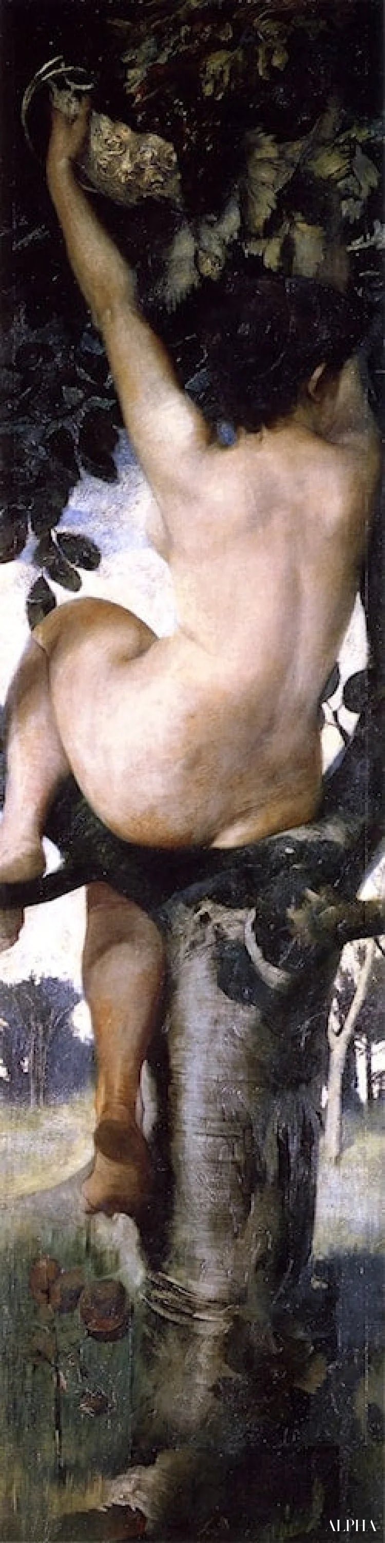 Reproduction du tableau « Vin - Franz von stuck » par Alpha Reproduction en peinture à l’huile