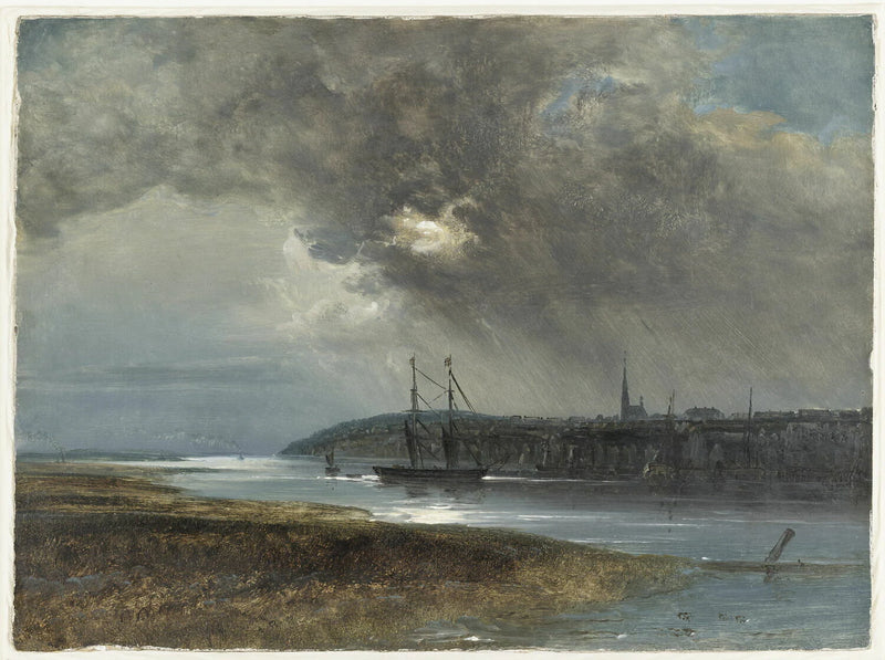 Vue d'Altona (esquisse) - Peder Balke