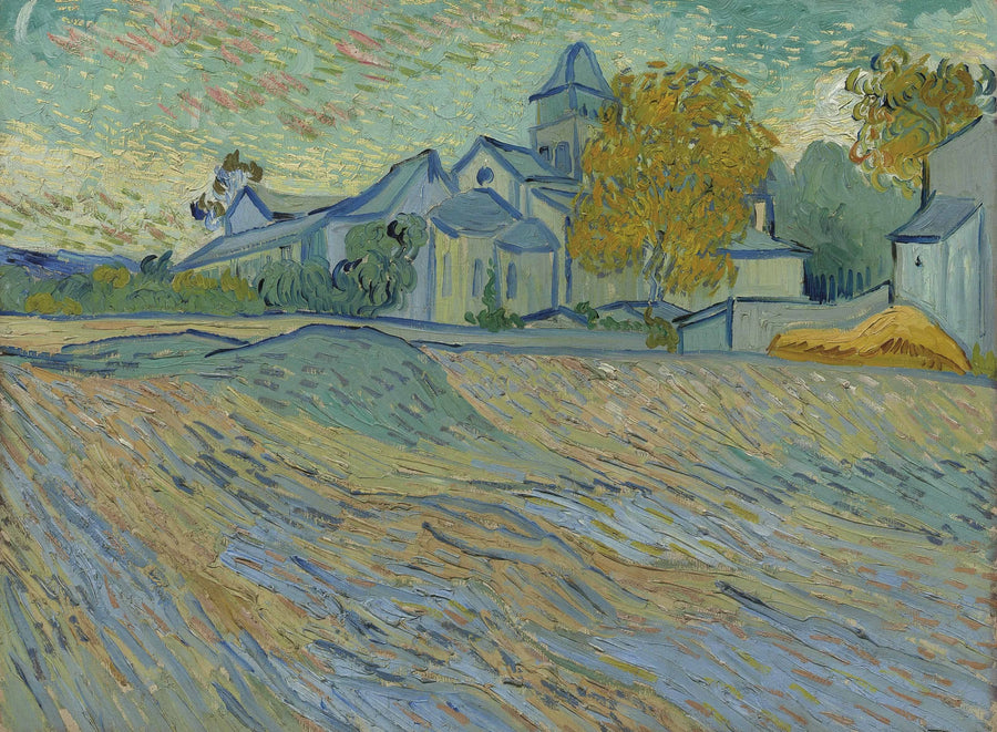 נוף של המקלט והקפלה של סן-רמי - Vincent van Gogh