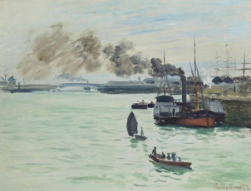 נוף של נמל - Claude Monet