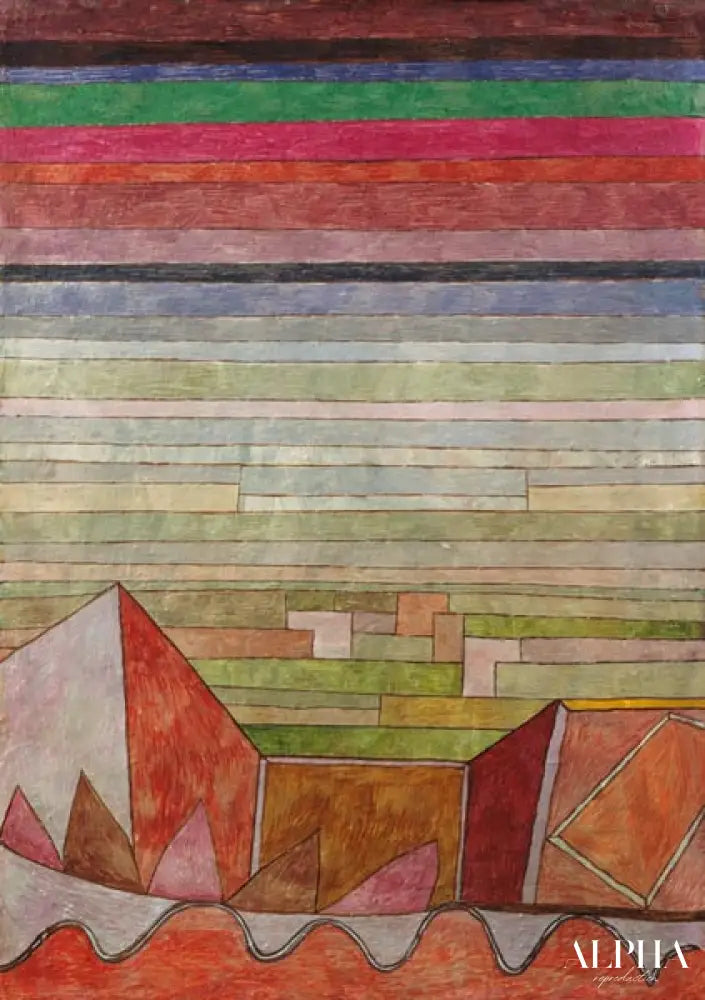 Vue dans le pays de fruit - Paul Klee - Reproductions de tableaux et peintures haut de gamme