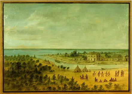 נוף של שיקגו ב-1837 - ג'ורג' קאטלין
