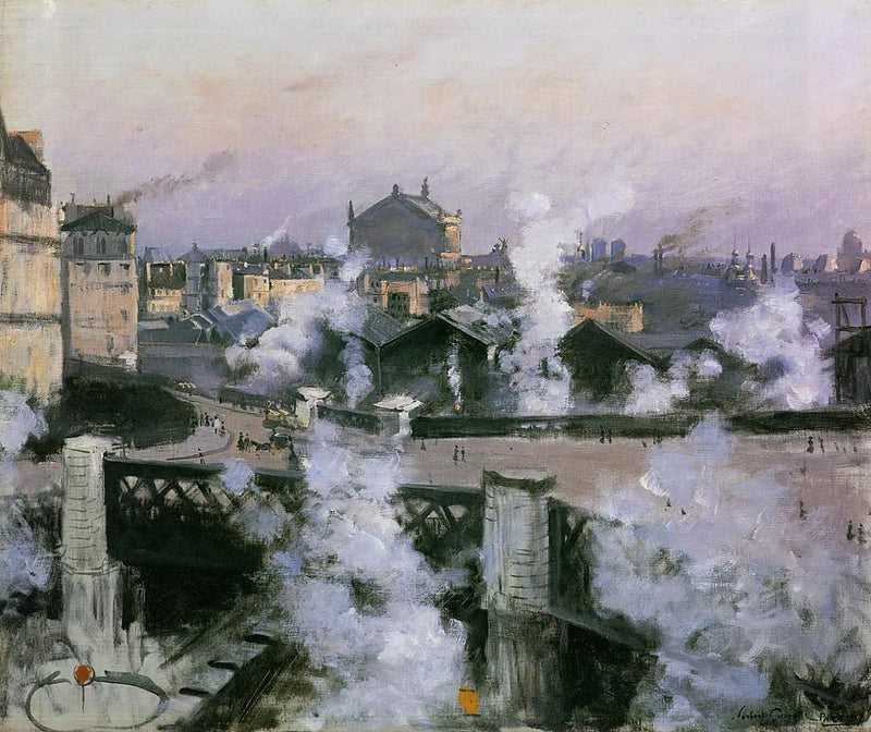 מבט על תחנת הרכבת Saint-Lazare, פריז - Norbert Géneutte