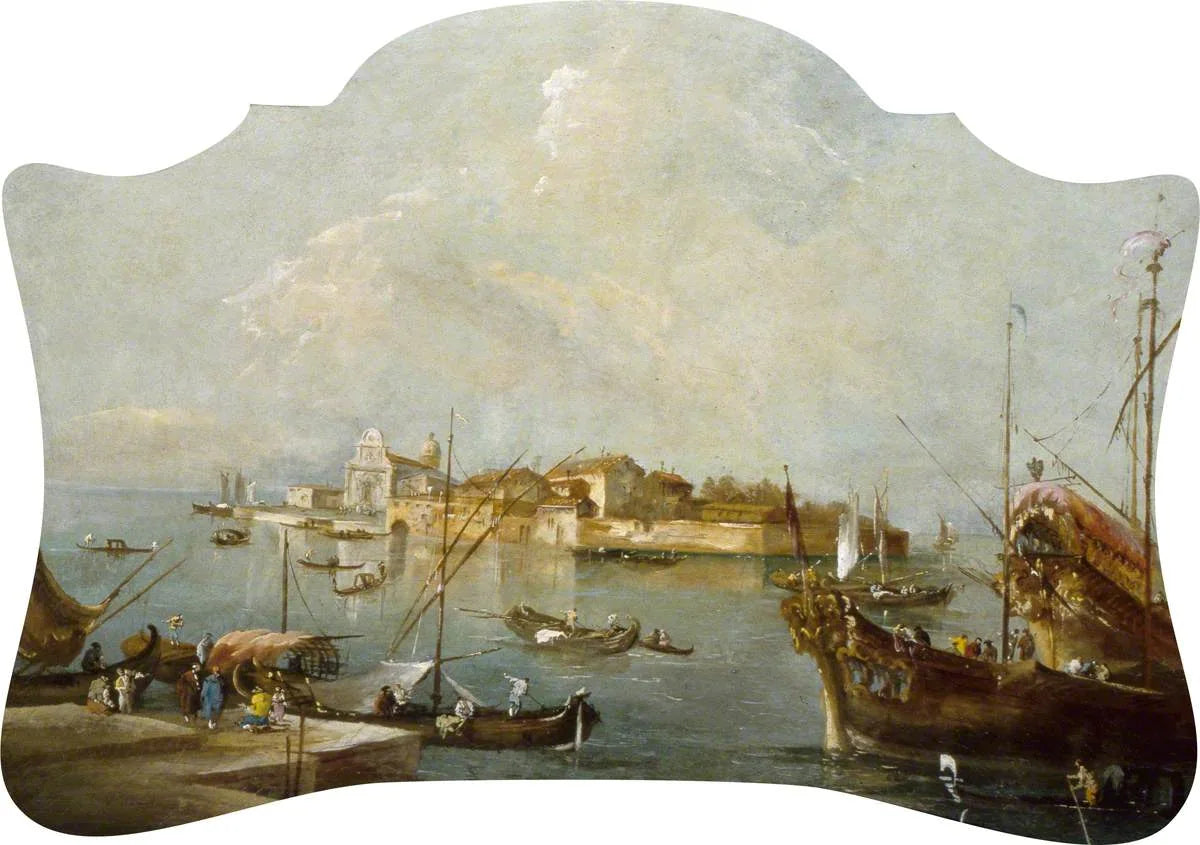 Vue fantaisiste de Venise - Francesco Guardi image 1 tableau peint à l’huile sur toile