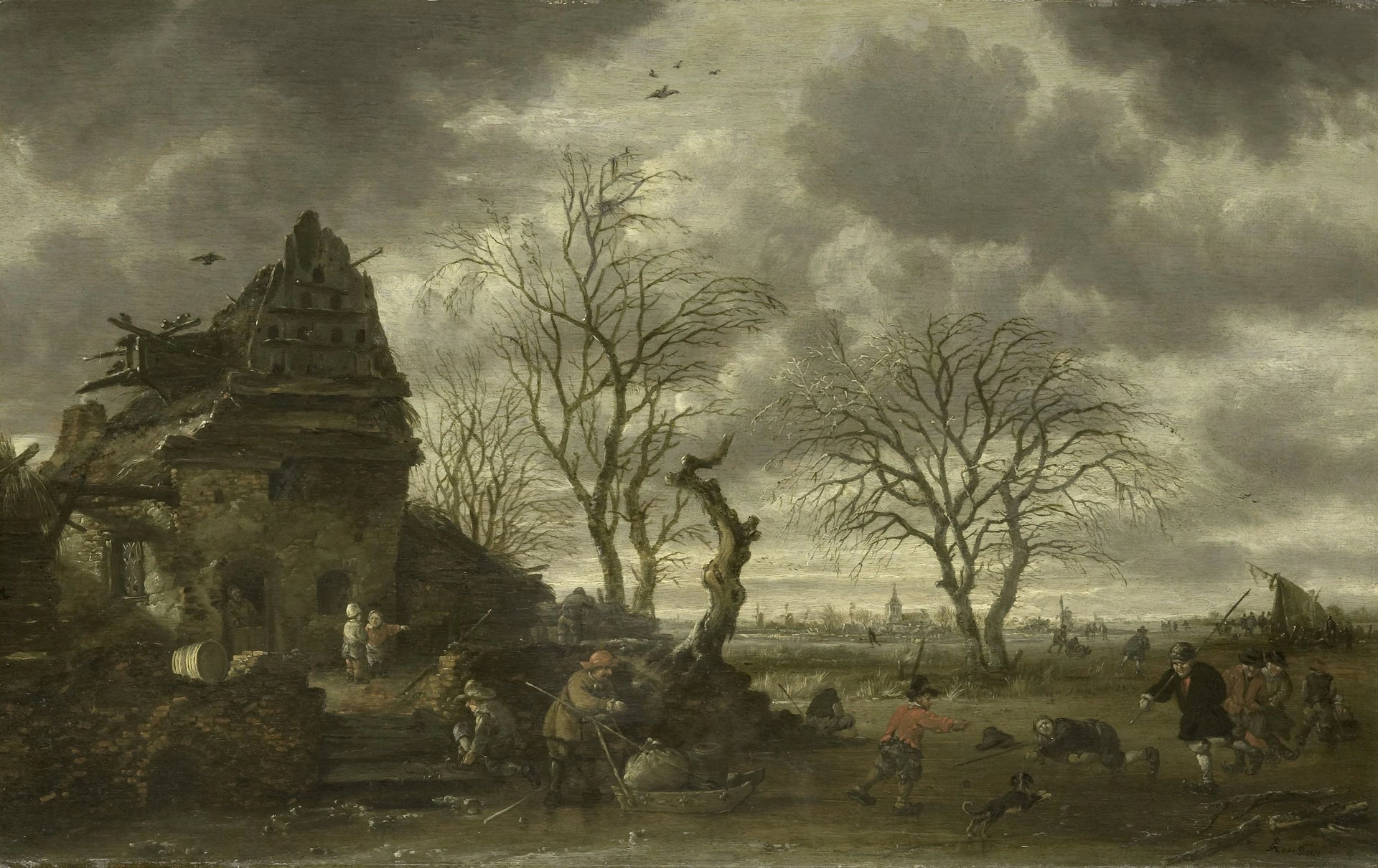 Vue d'hiver - Salomon Rombouts