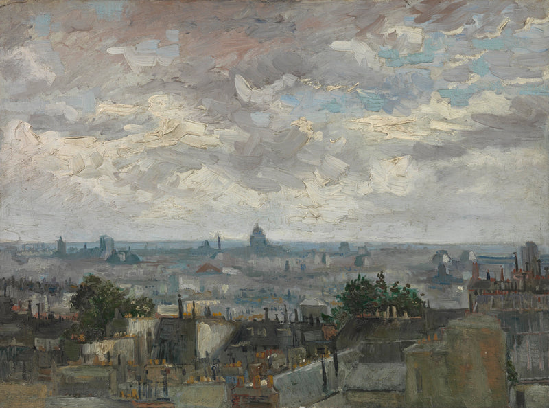 נוף של פריז - Vincent van Gogh
